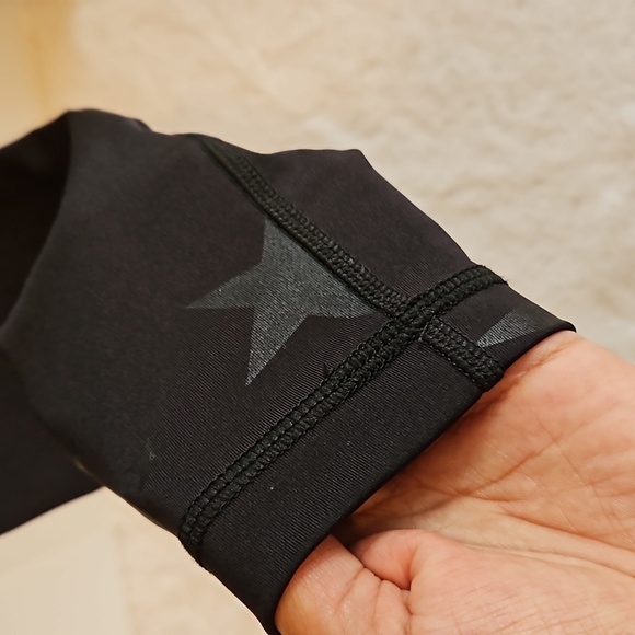 90° Degree by Reflex Workout Black legging star print Size S Pre-owned Exercise - Picture 7 of 13